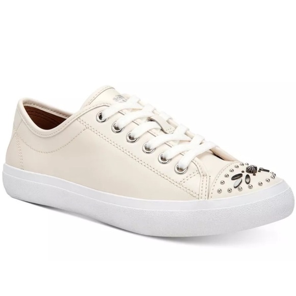 Coach Women's Cream Sneakers - Picture 2 of 10